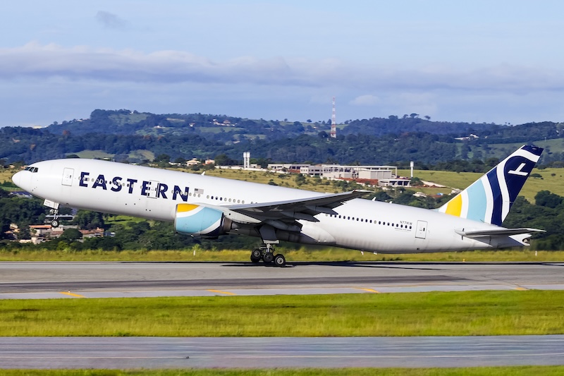 777-200 da Eastern Airlines pousa em Confins 1 777-200 da Eastern Airlines pousa em Confins