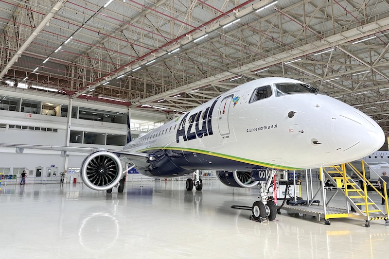 Azul recebe o 42º Embraer 195-E2 de sua frota 1 Azul recebe a 42ª aeronave Embraer 195-E2 de sua frota