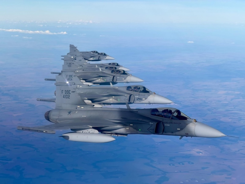 FAB: F-39 Gripen participa de seu primeiro exercício internacional