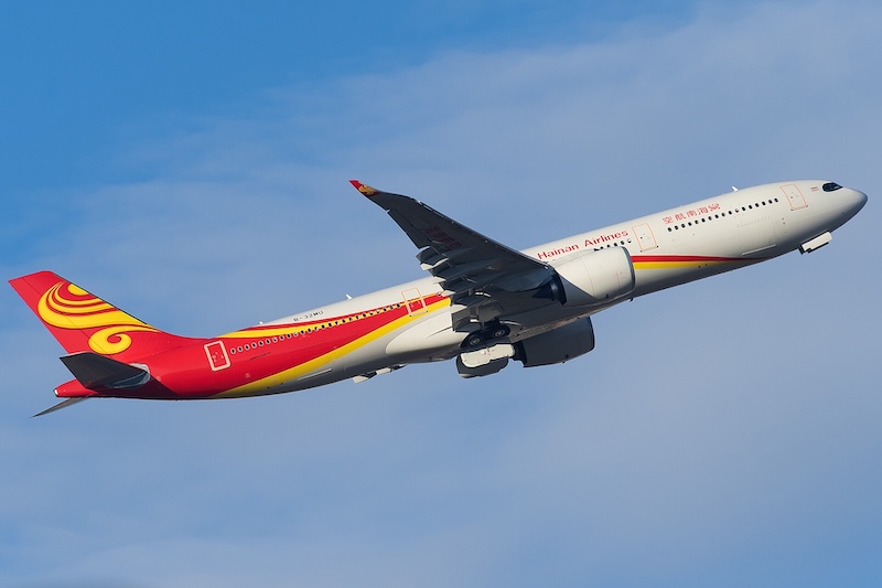 Veja para onde a Hainan voa com seu único A330-900neo