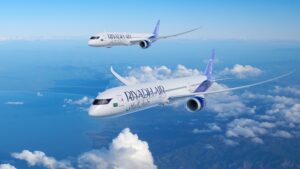 FIA 2026: Boeing 787-10 conquista dois novos operadores 1 Riyadh Air 787 9 787 10 in flight